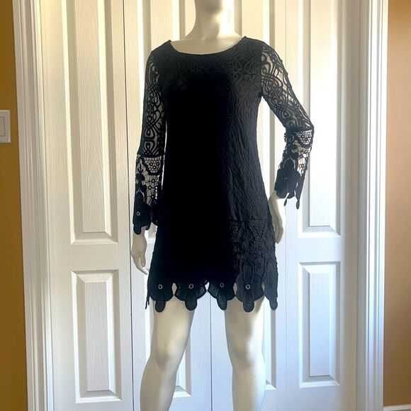 Black dress S /PETIT - Picture 1 of 10